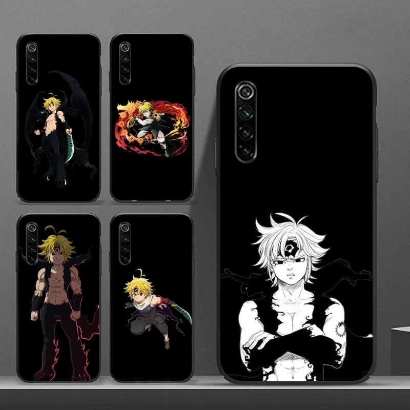 Meliodas Anime Phone Case For Realme GT 2 9i 8i 7i Pro X50 X2 C35 C21 C20 C11 C3 Soft Black Cover