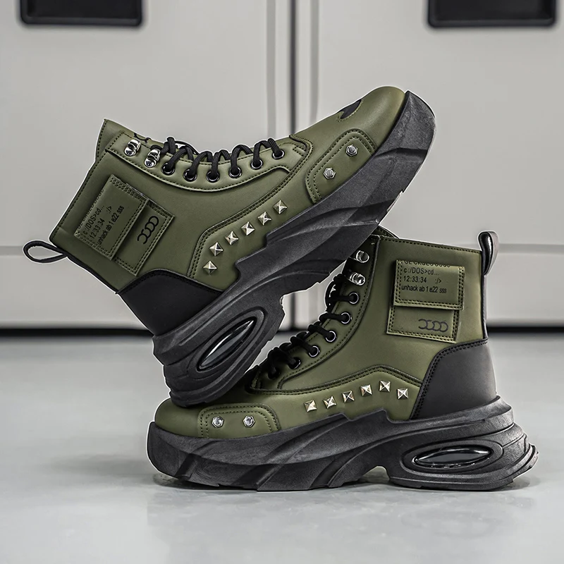 Herren Leichte Ganzjahres-High-Top Outdoor-Stiefel, Outdoor-Freizeitschuhe, Laufschuhe für Männer – Detail 22