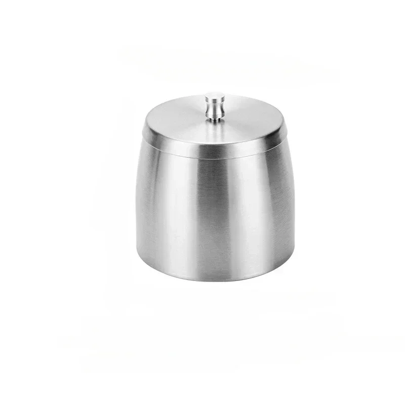 

Thickened stainless steel ashtray with raised cover to prevent flying ash ashtray