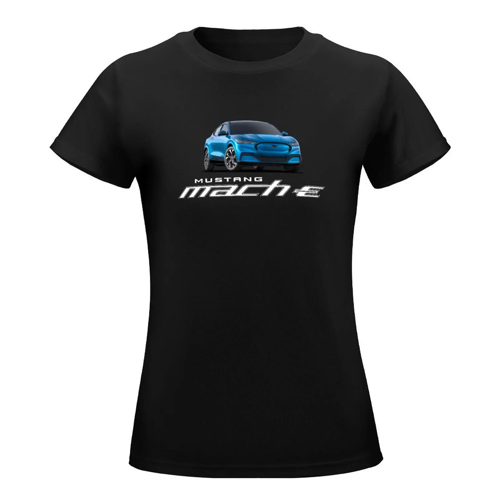 Mustang Mach-E - Grabber Blue T-Shirt tees Aesthetic clothing summer top woman t shirt