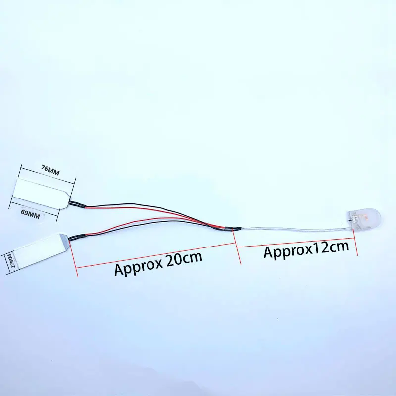 Halloween-Maske DIY LED-Licht Augen-Kits für Bruce Helm Cosplay White Eye Light Masken Zubehör biegbar