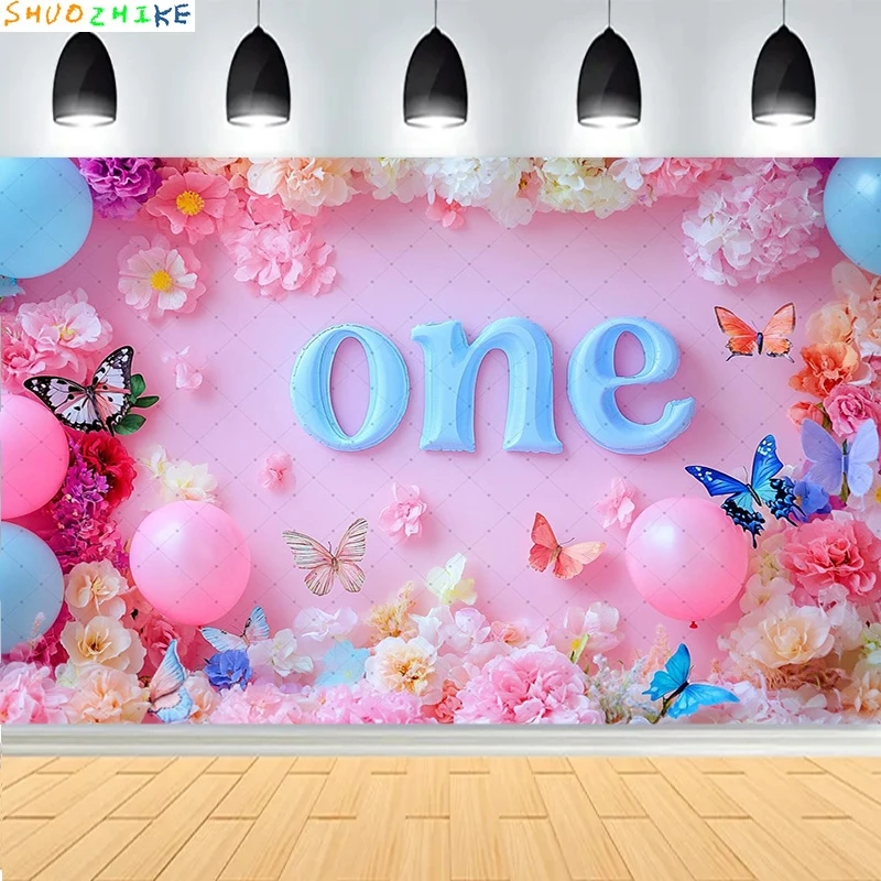 

Baby Shower Happy Birthday Party Photography Backdrops Newborn Kids Air Balloon Princess Tropical Jungle Photo Background BB-47