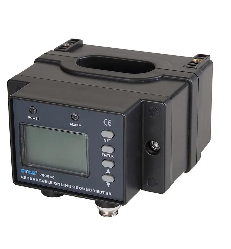 VLUUKE VK2800KC Digital Only Non-contact Grounding Earth Resistance Tester IP54 Waterproof 4-digit LCD RS485 Protocol Alarm
