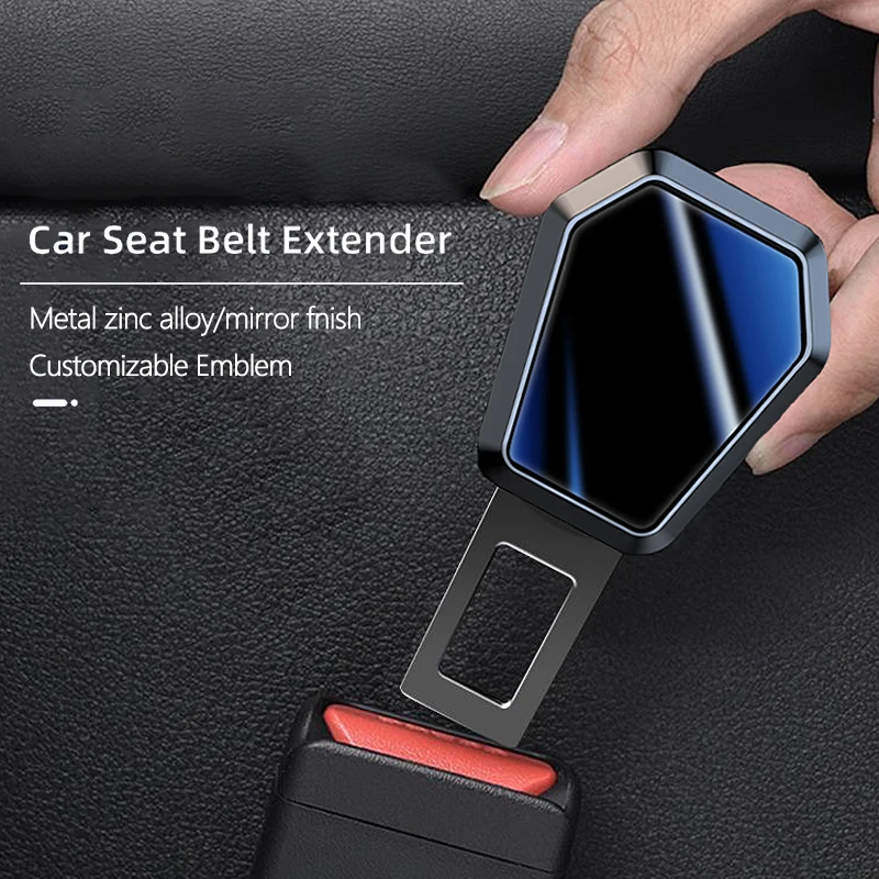 

Car Seat Belt Extender Safety Strap Accessories For Audi Mercedes Benz BMW VW Volvo Seat Jaguar Kia More With Customizable Badge