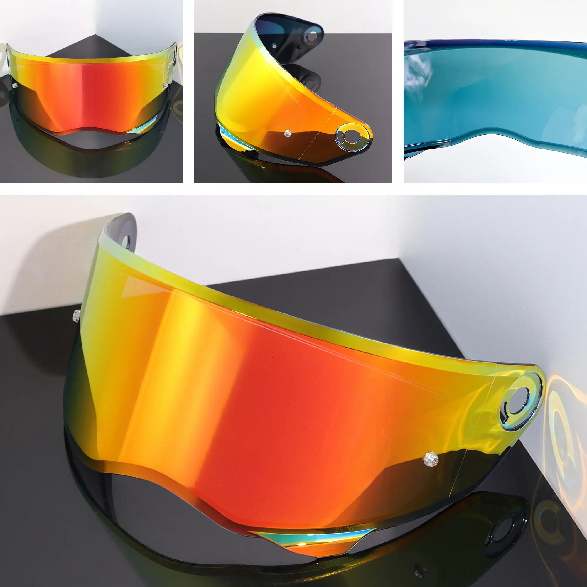 V10 Helmet Visor Lens for V10 HJ-41 HJ41 Replace Anti-UV Anti-Scratch Dustproof Wind Visors Moto Casco Accessories Glasses