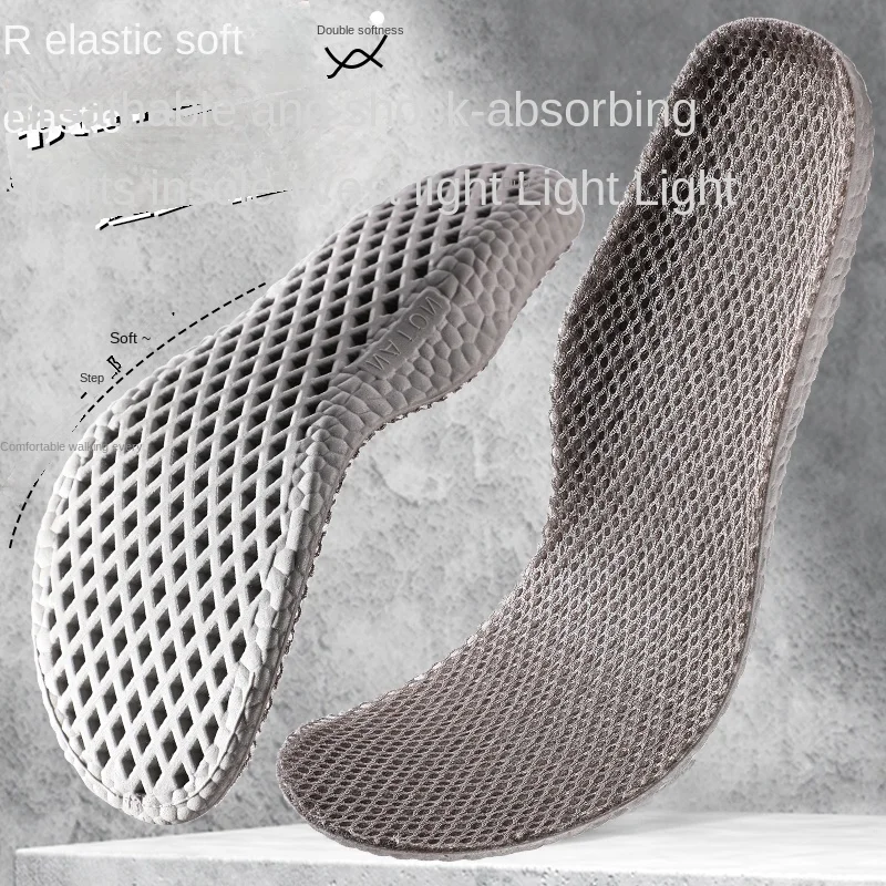 Samrera Soft Orthopedic Sport Palmilhas para Homens e Mulheres, Pés Sole, Respirável, Absorção de Choque, Arch Support, Running Shoes Pad