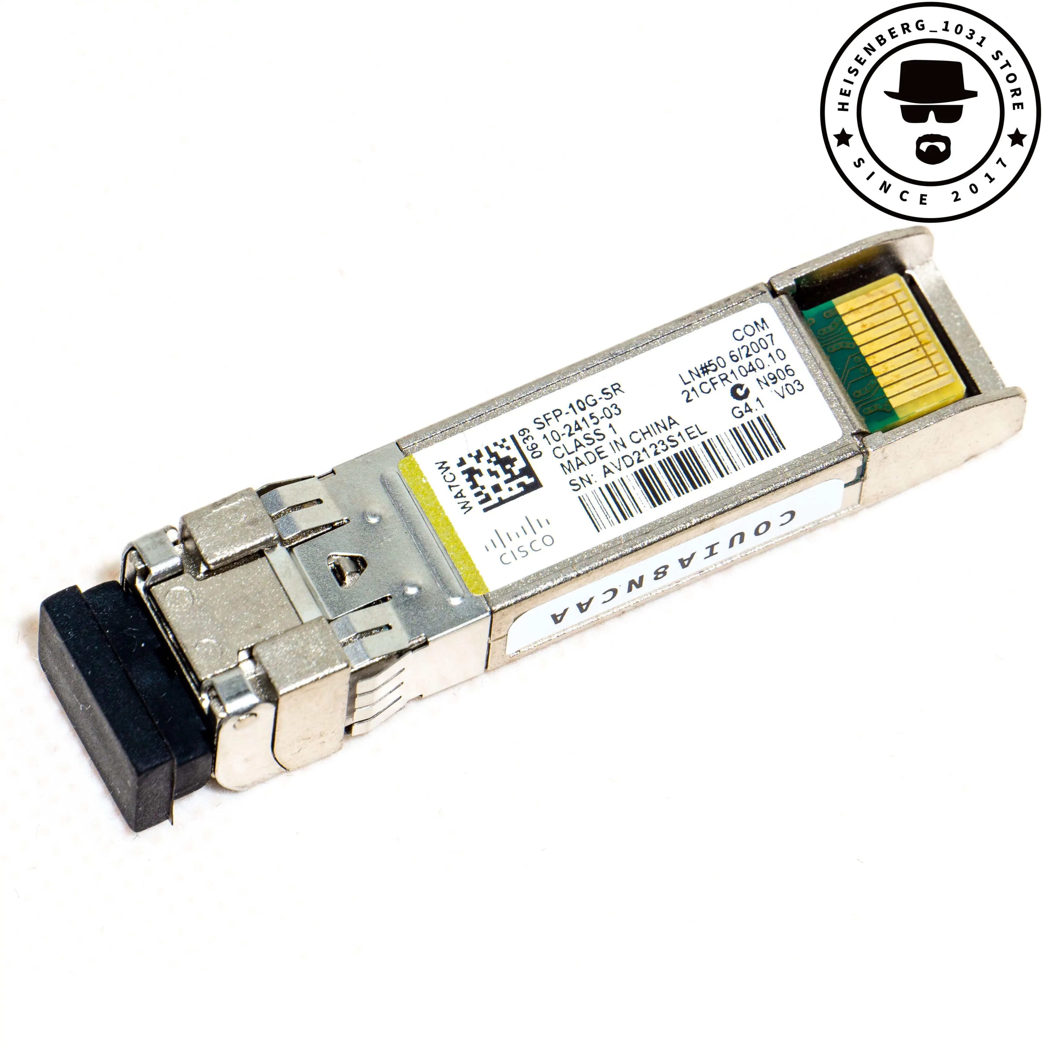 PC用の再調整されたオリジナルのビスコードモジュール,10-SFP-10G-SR-03 850nm10gb6-srfpトランスミッション,マルチモード,セラーからの再生品,10個。2415 v03