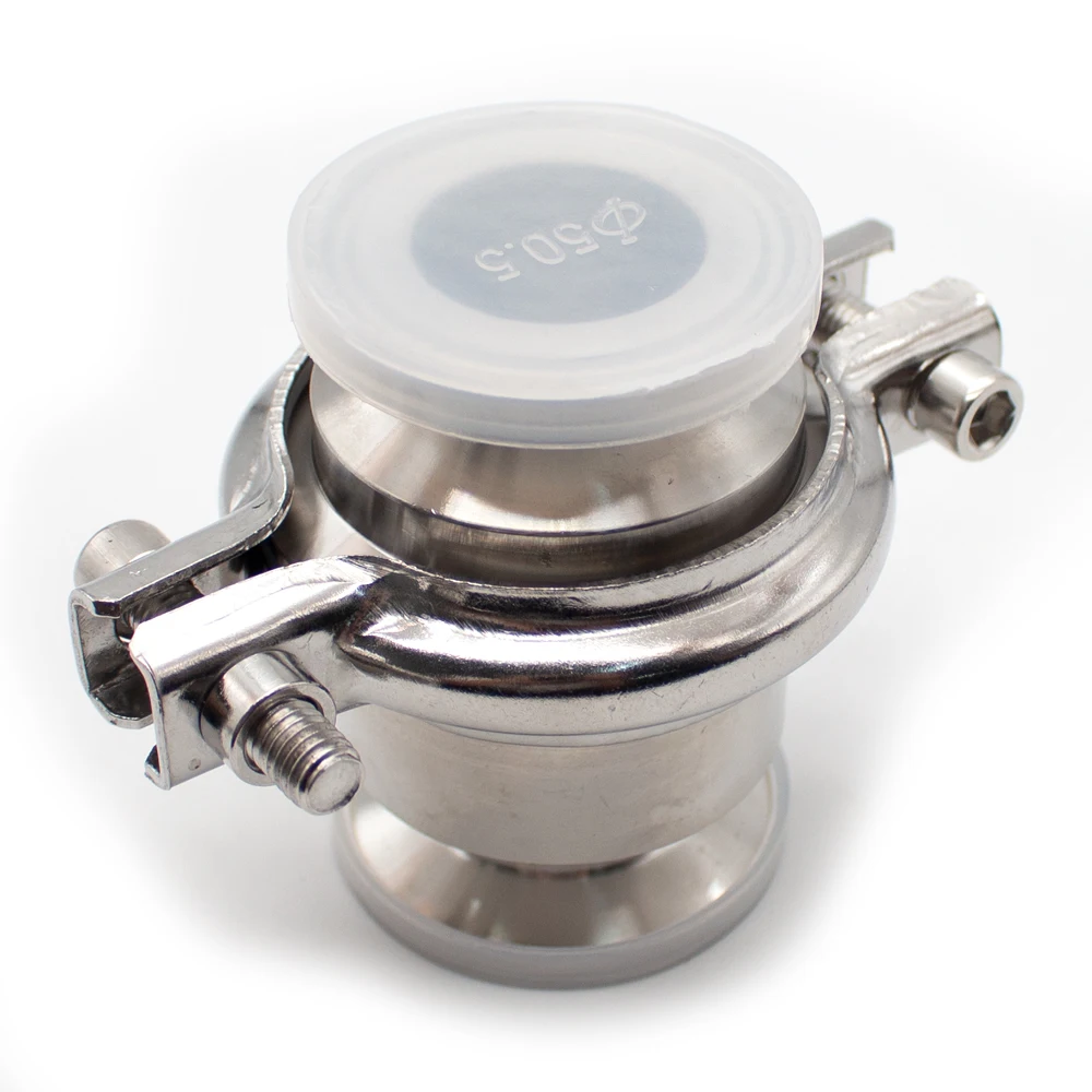 304 Stainless Steel Sanitary Non-Return One Way Check Valve 50.5MM Chuck Diameter 19/25/32MM Optional