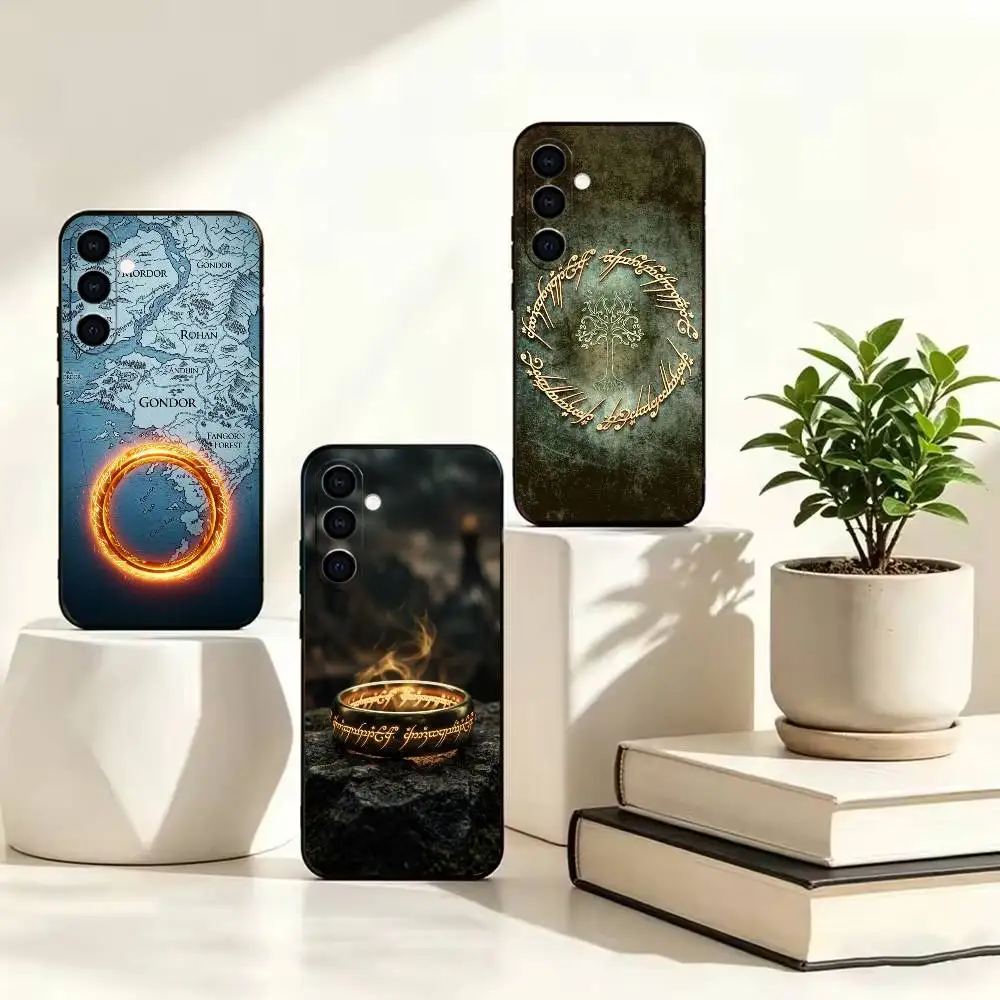 Funda de teléfono con diseño de espada mágica del Señor de los Anillos para Samsung A73 20,21s,22,31,32,52,53,72, funda suave negra a prueba de golpes