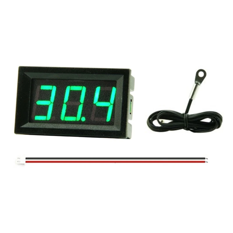 Hochpräzises Thermometer -50 ℃ 120 ℃ Digitales Thermometer mit Einzelanzeige 4–30 mit 100 Metallsonde für den Auto