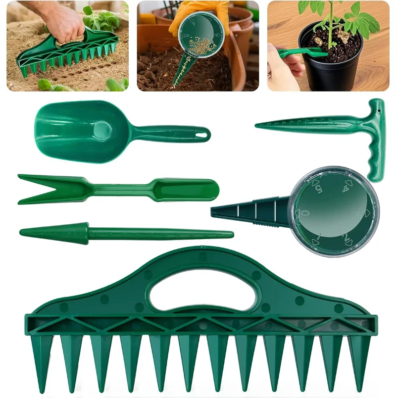 

Manual Seeder Plant Seeds Sow Bonsai Accessories Garden Plants Vegetables Seed Drill Dispenser Vegetable Flower Grow Gardening