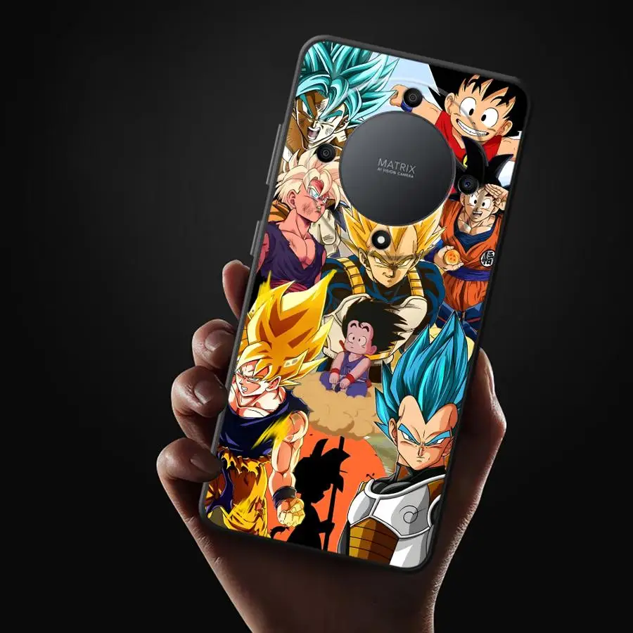 لعبة دراغون بول سوبر سون جوكو غطاء هاتف ناعم أسود لهاتف Honor 70 90X5b Magic5Lite X9a 8X X8 X7 200 400 Lite X6 #2