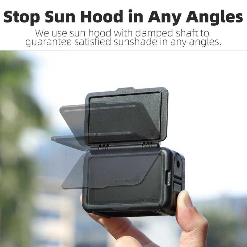 Pare-soleil Rabbit Jos pour DJI Action 5 Pro, étui anti-chute pliable, cadre Boder 6,000, accessoires de capot solaire, Action 4/3