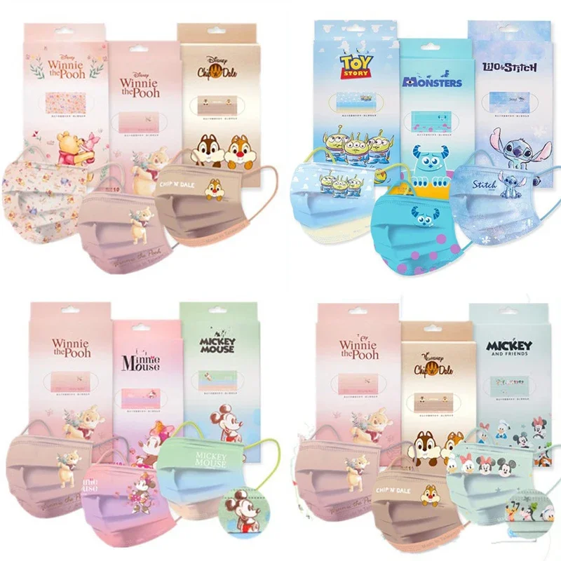 Disposable Independent Packaging Stitch Winnie Bear Princess Adult Protective Masks