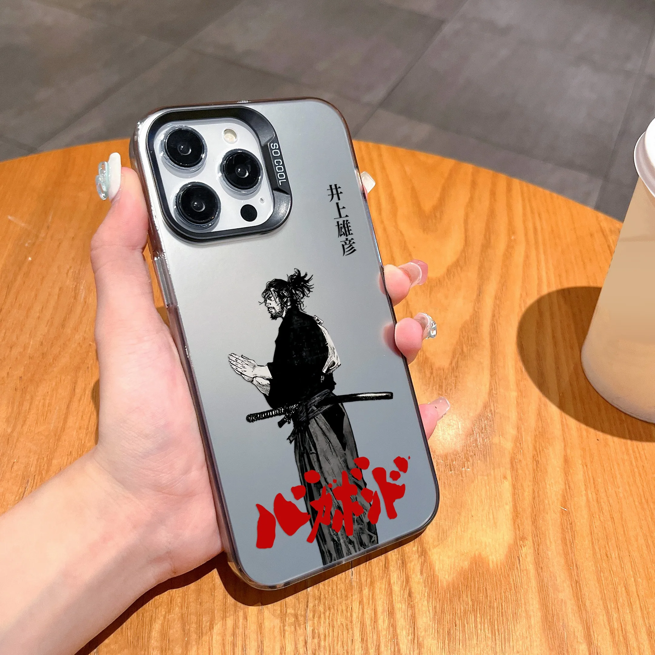 Japanese Vagabond Samurai Phone Case For iPhone 15 14 13 12 11 Pro Max X XR XSMAX 8 7 Plus Candy Matte Shockproof Back Cover