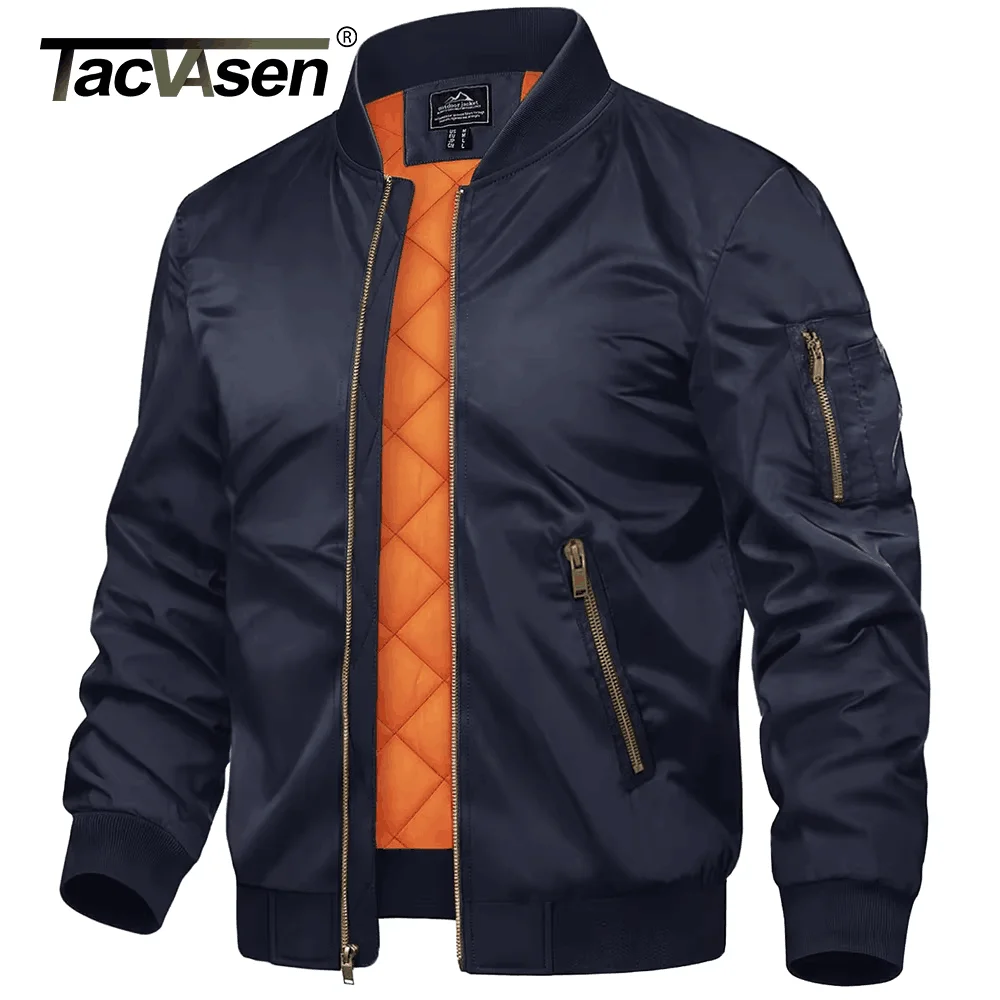 Winter Padded Bomber Jacket Men