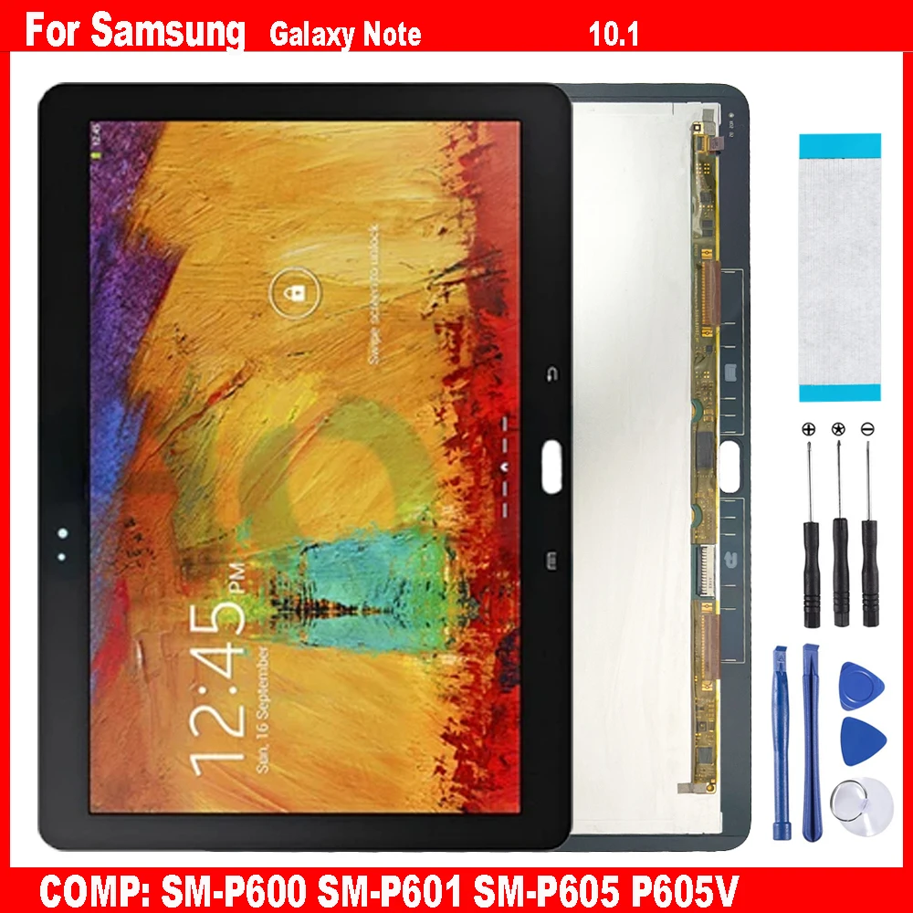 AAA For Samsung Galaxy Note 10.1 Edition SM-P601 SM-P605 SM-P600 P605V LCD Display Touch Screen Digitizer Glass Assembly Repair