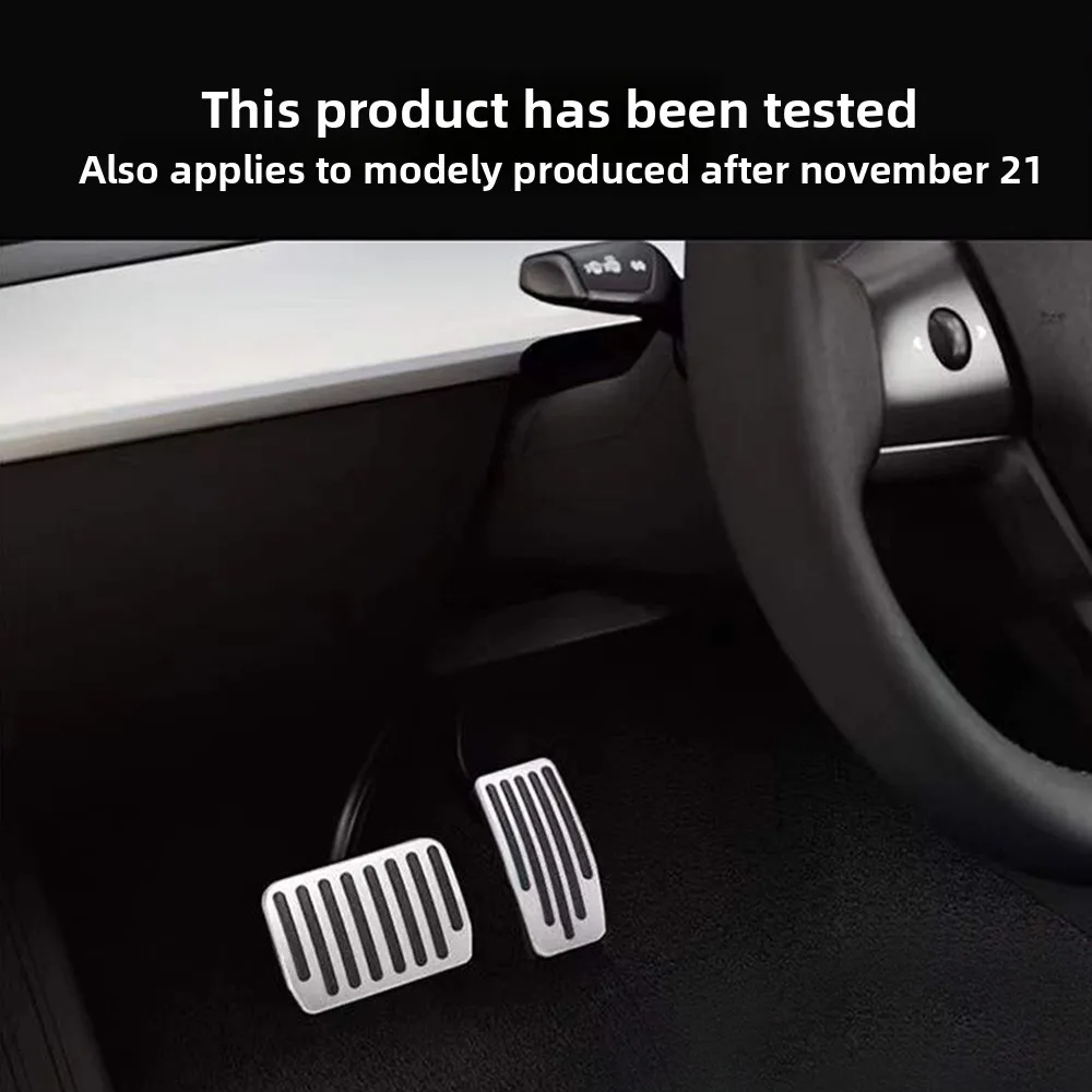 

Suitable for Tesla model Y 3 aluminum alloy brake accelerator pedal rest pedal