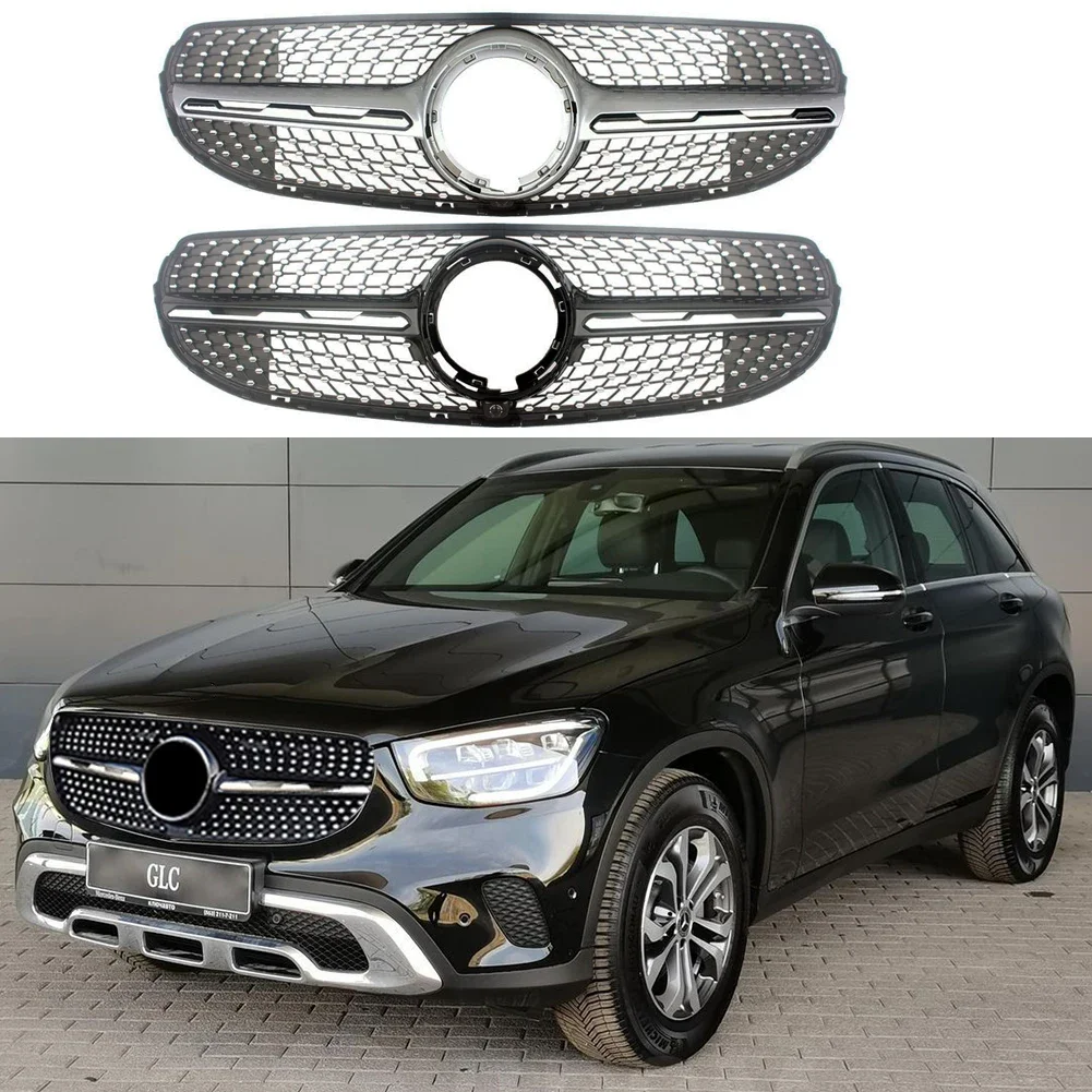 

Car Front Racing Center Grilles Facelift Upper Bumper Grill For Mercedes Benz W253 X253 GLC Class 2020 2021+ General