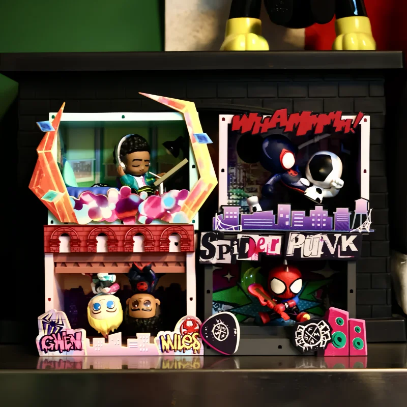 

HotToys Marvel Человек-Паук Вселенная COSBI Сцена Слепая коробка Мужской подарок на день рождения Настольная коллекция Орнамент подарок для мальчика Оригинальное издание