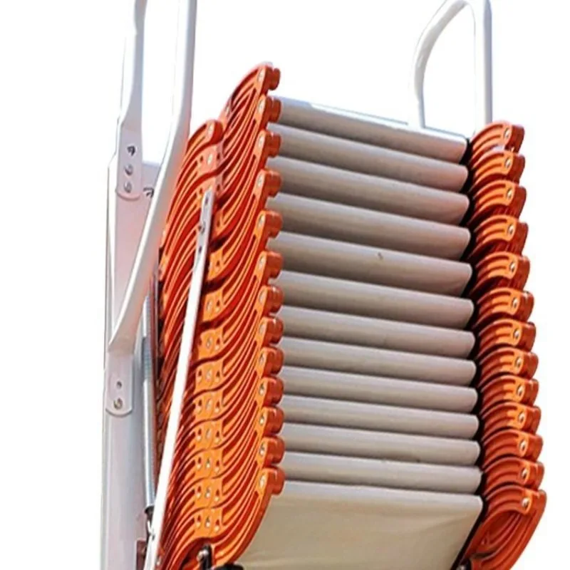 Telescopic staircase outdoor household platform duplex compartment thickened