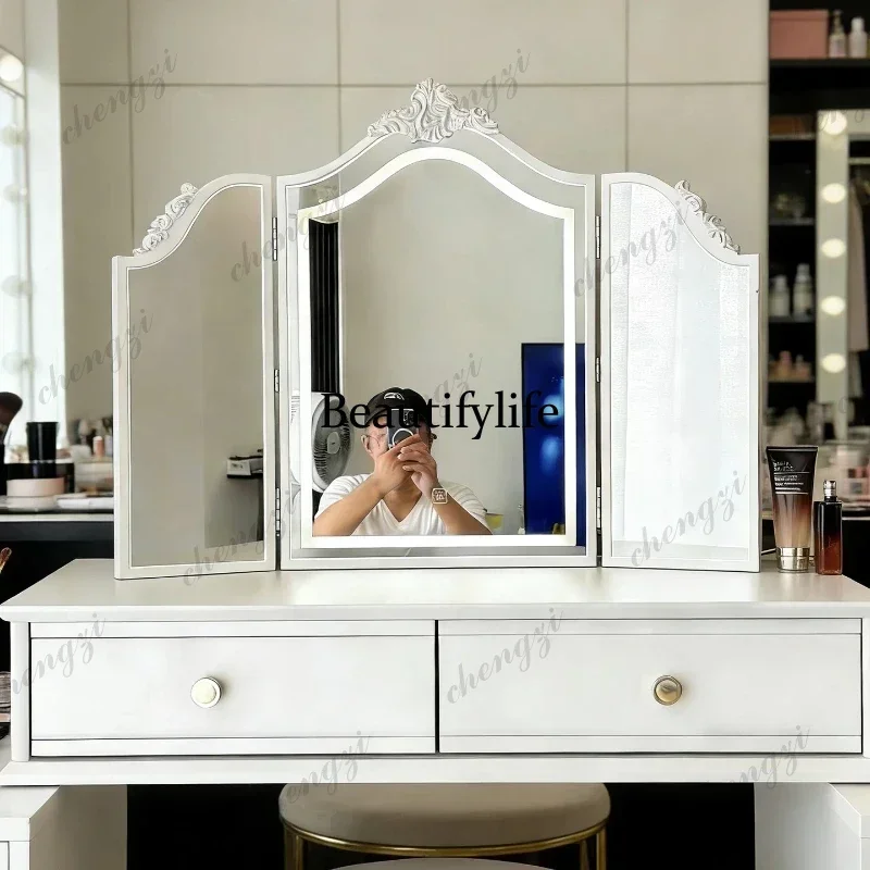 Led Extender Mirror Decor Retro Universal Classic Standing Art Mirror Decor Bedroom Makeup Custom Lustro