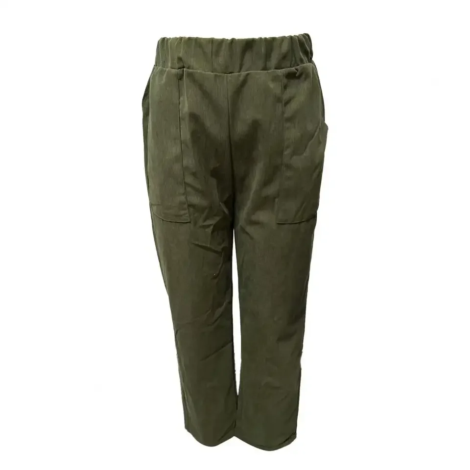 

Зимние утепленные женские брюки с высокой талией, теплые свободные шаровары, повседневные укороченные брюки до щиколотки с карманами, свободный крой