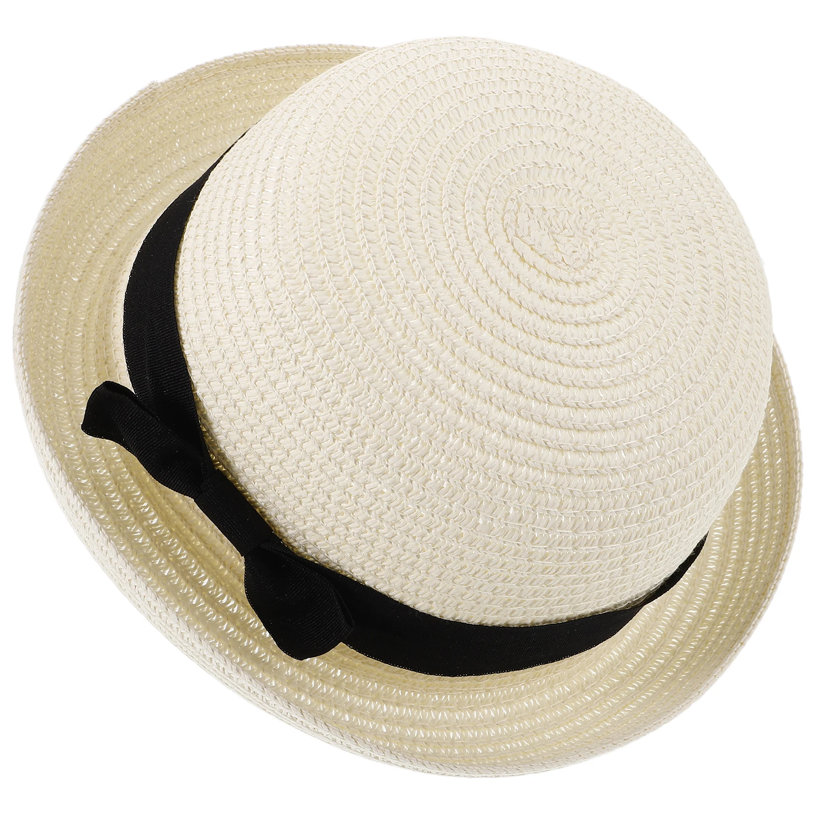 

Dome Sun Hat Women Summer Straw Beach Hat White Fashion Foldable Sweet Bowknot Wide Brim Hats Girls Sun Protection