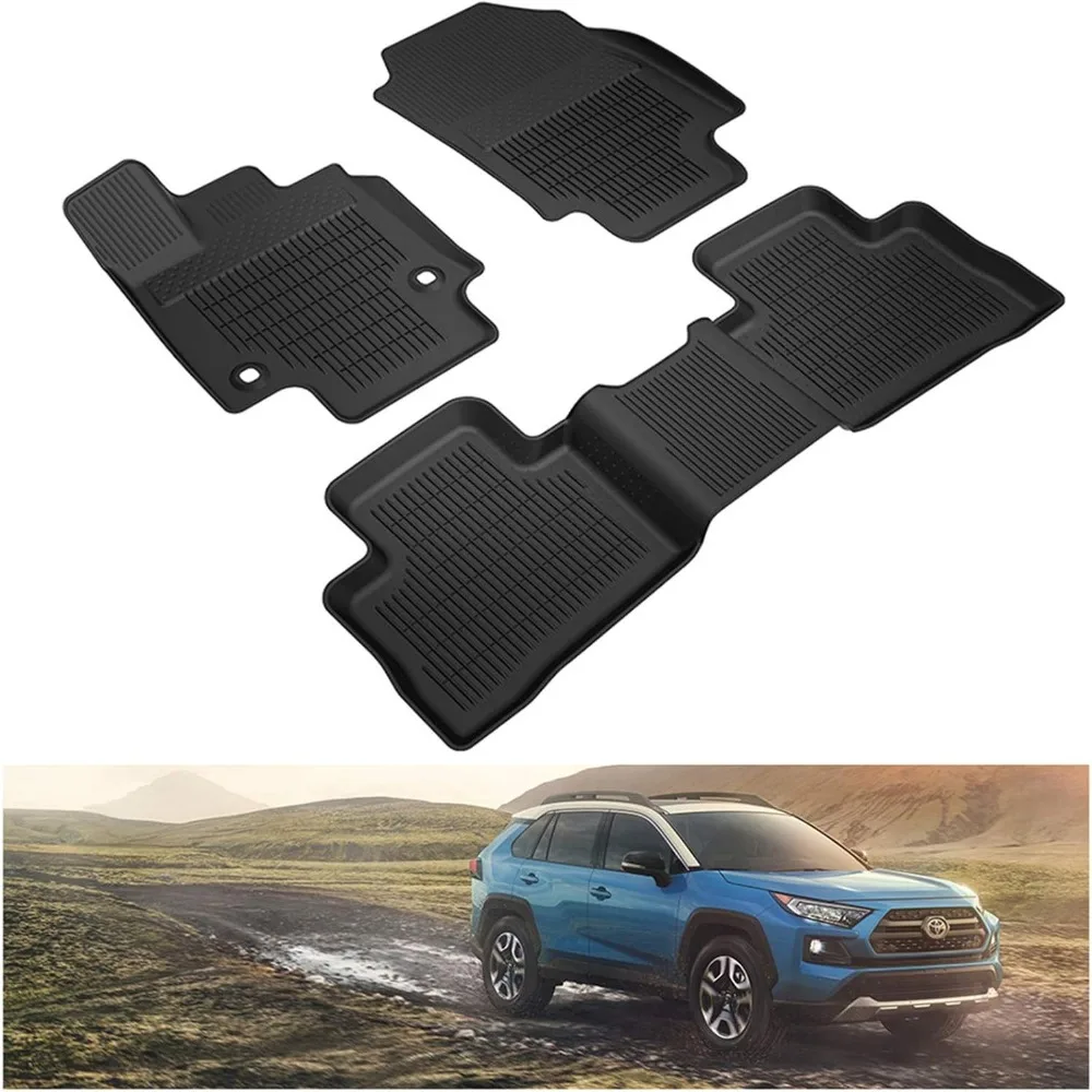 

US Floor Mats for 2019-2024 Toyota RAV4/ Hybrid/Prime Accessories Replace OEM PT908-42215-20