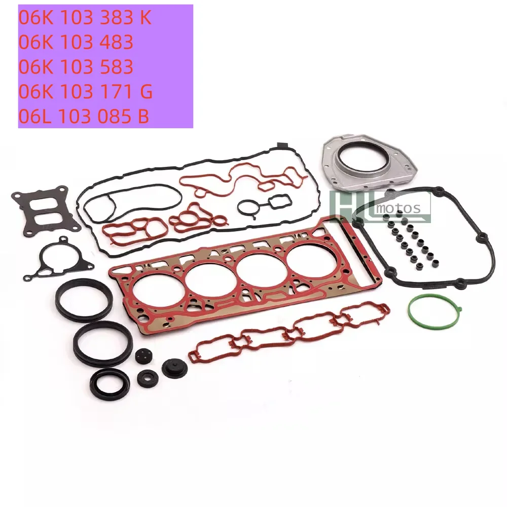 

Premium Engine Gaskets Seals Rebuild Kit for VW Jetta GLI Golf GTI R MK7 AUDI A3 S3 A4 A5 A6 Q5 1.8 2.0