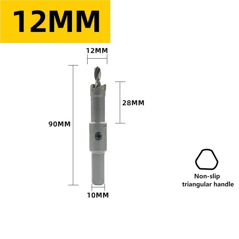 Imagem -05 - Tct Núcleo Buraco Saw Broca 12100 mm Broca para Metal Aço Carbono Cortador de Carboneto Ferramenta de Corte Placas de Aço Perfuração