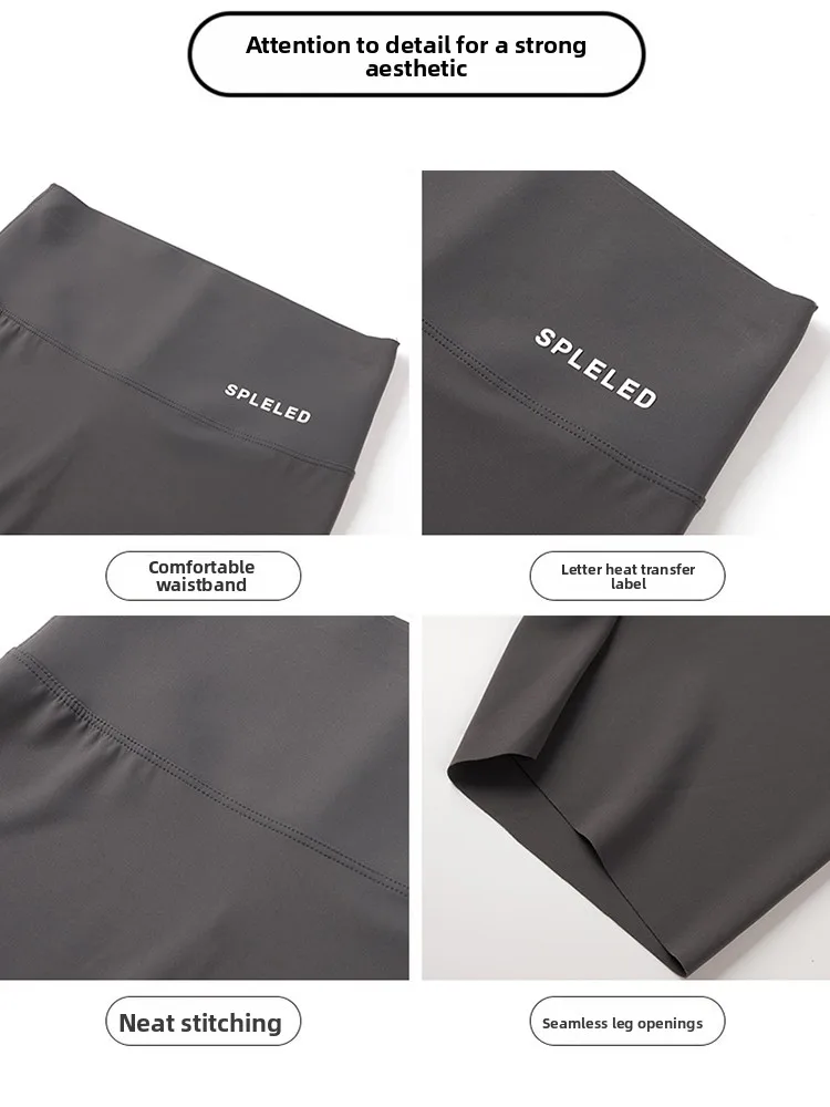 Modal gelo sensação arcaskin calças 2025 novo verão feminino ao ar livre wear 7/9 comprimento calças de yoga sem embaraçoso ss fino ajuste