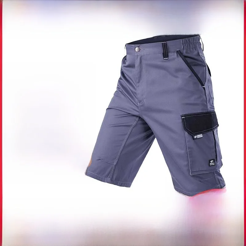 

Мужские летние рабочие шорты: тонкие, дышащие, с множеством карманов, износостойкие, длиной до колена, для активного отдыха, не мнущиеся