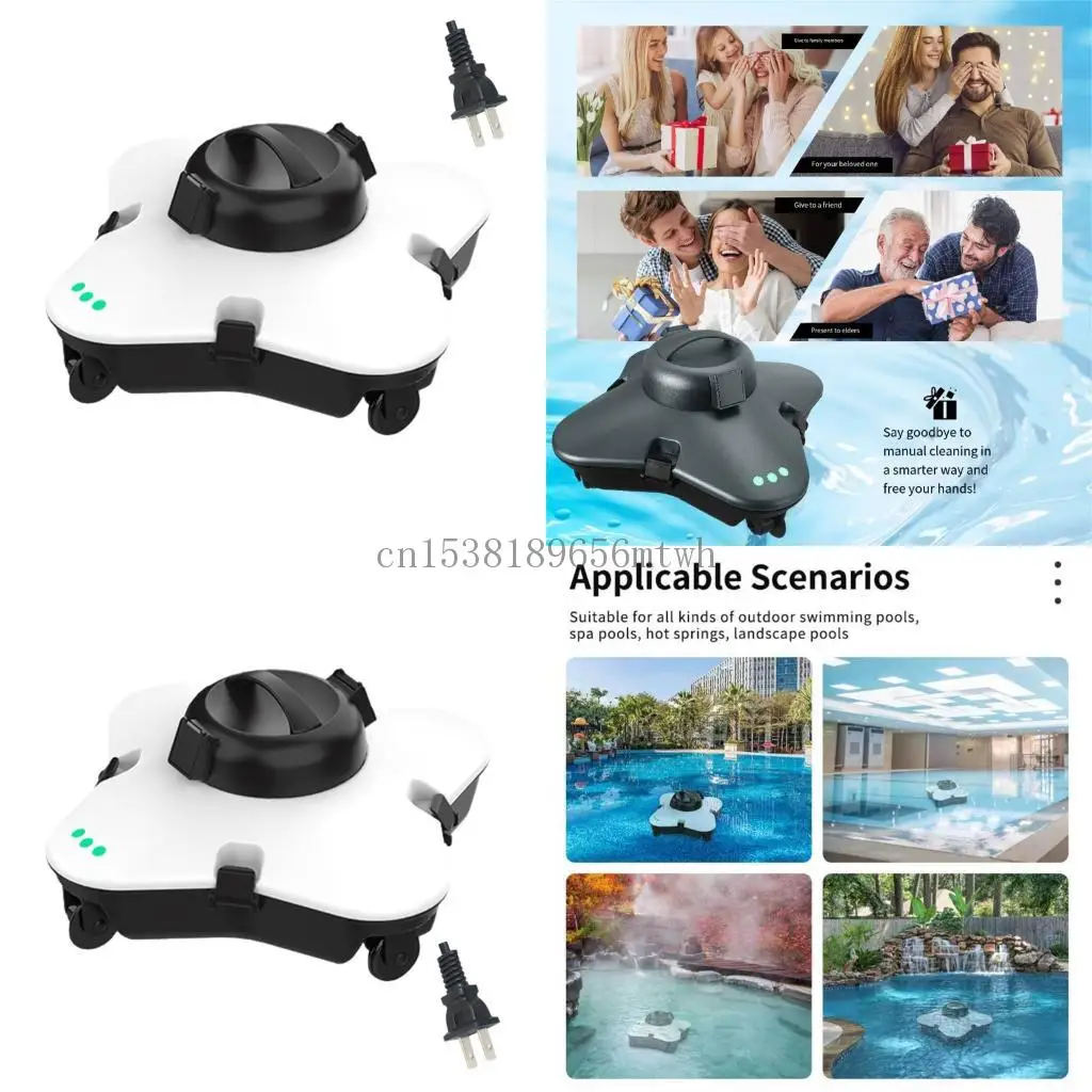

Robotic Pool Cleaning Machine Automatic Navigation Efficient Filtration System For Inground Above Ground Swimming Pools B03D