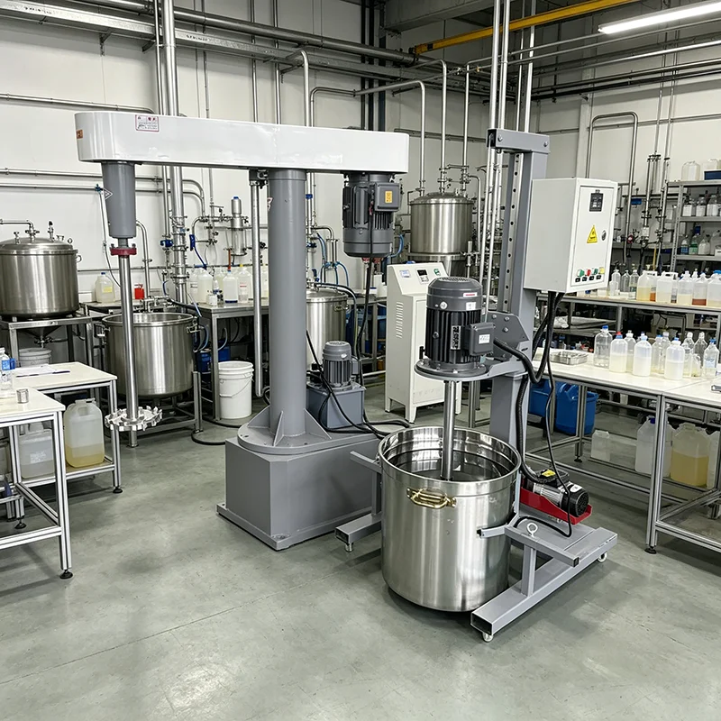 Heavy Duty Vertical Disperser Electric Lifting Variable Speed Industrial Paint Dispersing Mixer
