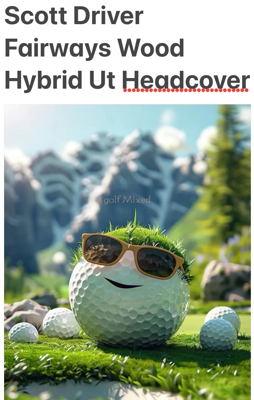 

Special Price Golf 135 Ut Driver Fairway Wood Hybrid UT Headcover Sports Golf Club Head Protection Cover