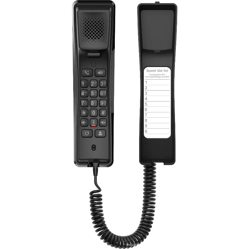 

Portable 100M Ethernet port POE powered wall phone