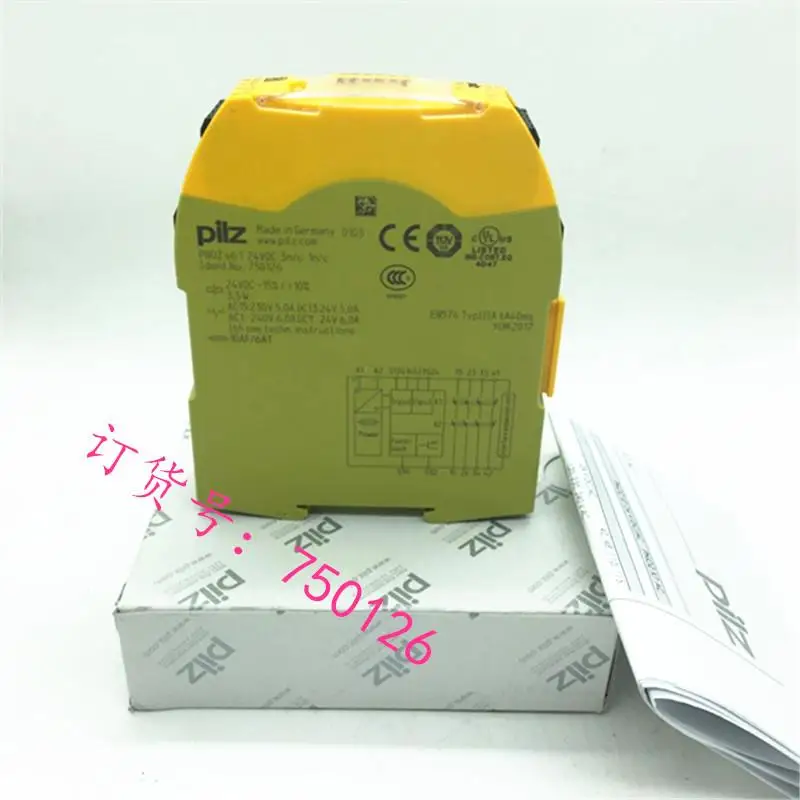 Germany Imported Pilz PILZ Safety Relay PNOZ S6.1 24VDC Order Number 750126