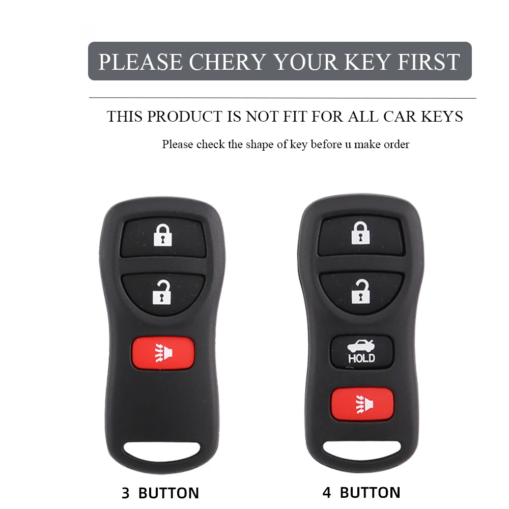 TPU Car Key Case Cover Shell Fob For Nissan Tiida Sentra X-trail T30 Altima Frontier Armada Maxima For Infiniti QX56 JA60 FX35