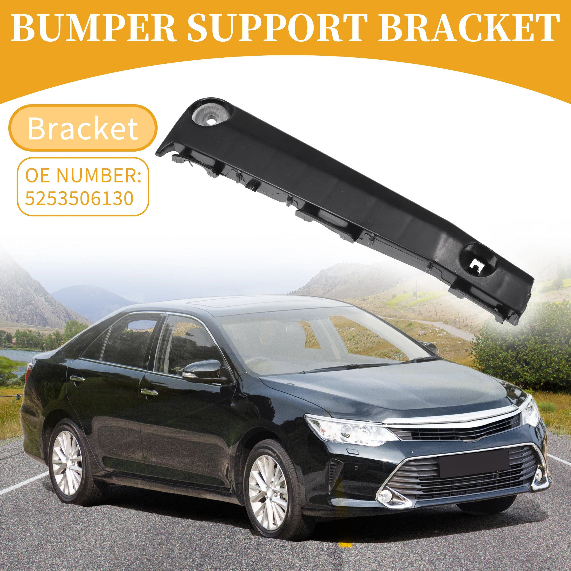 

UXCELL RH Side Front Bumper Support Bracket for Toyota Camry & Hybrid 2012-2014 1 Pc