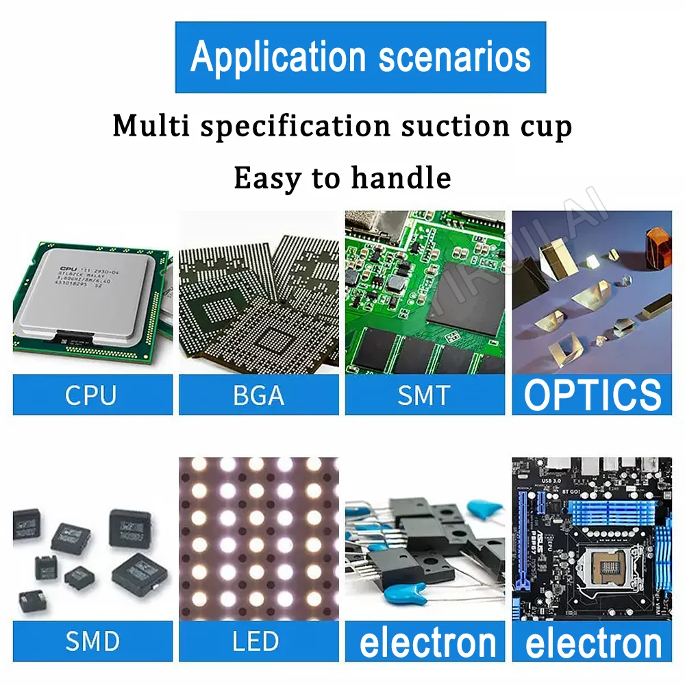 فراغ مص شفط القلم مزيل مصاصة مضخة IC مصلحة الارصاد الجوية الملقط التقاط أداة لحام ديسولديرينغ أدوات مع 3 رئيس شفط
