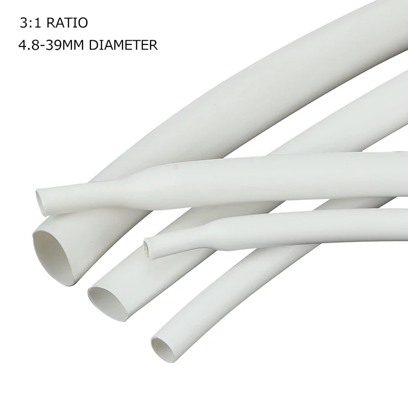 3:1 Heat Shrink Tube Dual Wall Adhesive Waterproof Lined Wire Heat Shrinkable Tube Cable Sleeve Insulation Sealing Oil-Proof