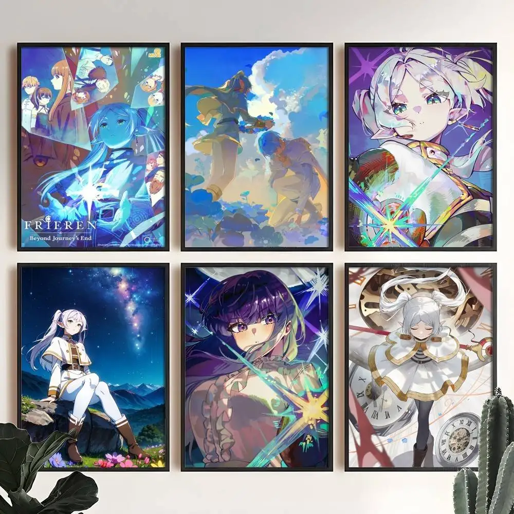 Anime F-Frieren Girl Poster High Quality Print Home Decor Wall Art Mural Room Bar Decoration