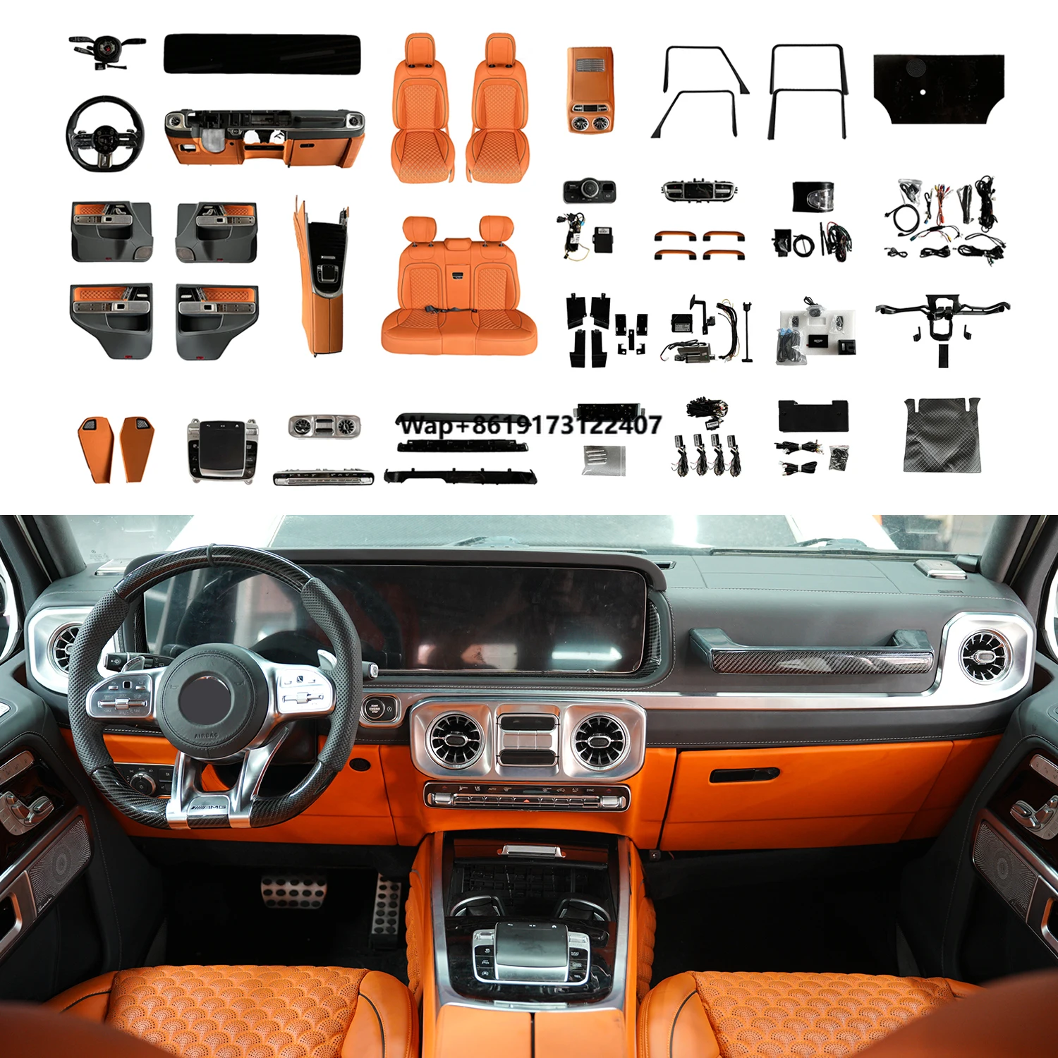 KK Classe G Vecchio al Nuovo Kit Brabusg Interno ed Esterno Classe g W464 g Classe 63 Kit Auto Aggiornato per