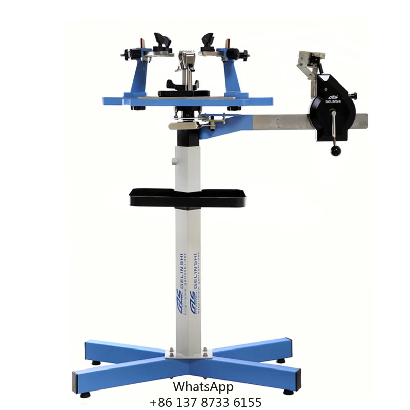 GLS-16406 Rotary Elastic Clamp Stand Manual Badminton Tennis Racket Stringing Machine