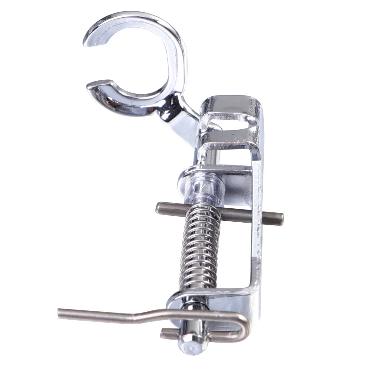 2 قطعة ماكينة خياطة قطعة قدم الضغط في ماكينة الخياطة الربيع قابل للتعديل مفتوحة إغلاق اصبع القدم المعدنية اللحف التطريز القدم لآلات عرقوب منخفضة المحلية