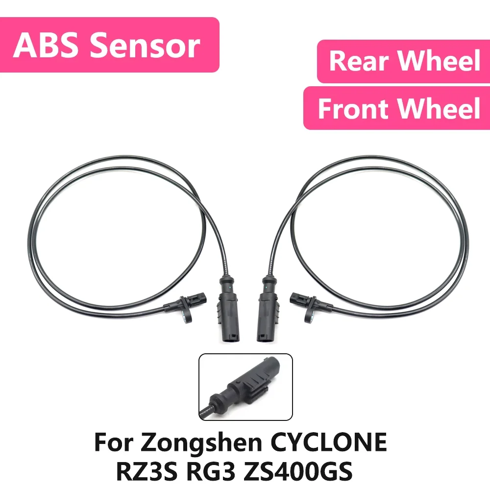 

For Zongshen CYCLONE RZ3S RG3 ZS400GS Motorcycle Front Rear Wheel Signal ABS Wheel Speed Sensor Wire Silicone Accessories