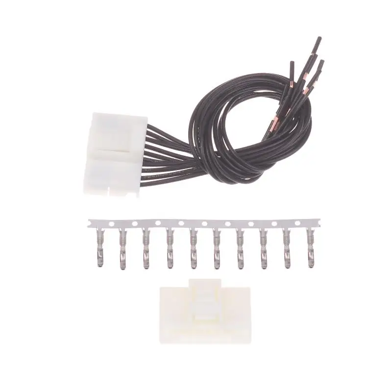 1452349-1 10 Holes Automotive Electrical Wire Connectors Housing, Wire Harness,Terminals MQS Series Wire-to-wire Connectors