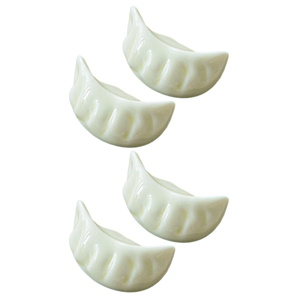 

4Pcs Elegant Ceramic Chopstick Holders Creative Design Chopsticks Rests Practical Tableware Storage Racks Fork Supports