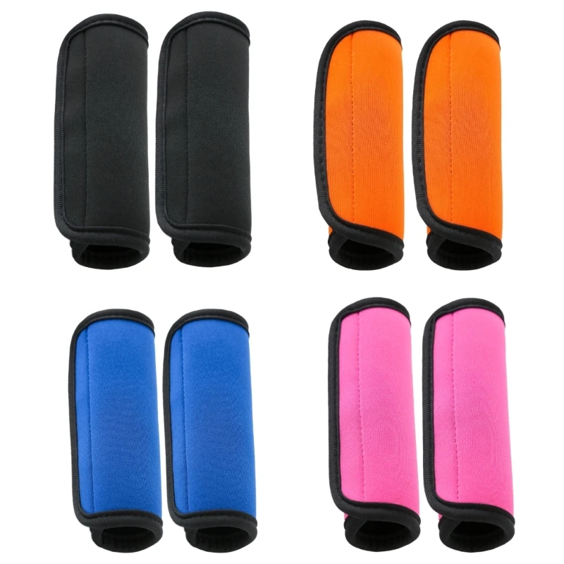 

2Pieces Travel Bags Handle Cushioning Cover Ergonomic Suitcase Grip Protectors Neoprene Luggage Handle Sleeves Wraps